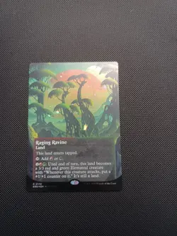 MTG Edge Of Eternities Raging Ravine Borderless (Galaxy Foil) NM 0170 - Image 1