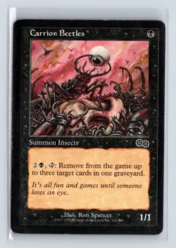 CARRION BEETLES - MTG Magic the Gathering Card - Urza's Saga - Common - Image 1