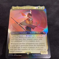 Yuna Grand Summoner FOIL EXTENDED ART #192 Final Fantasy Commander MTG Magic - Image 1