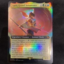 Yuna Grand Summoner FOIL EXTENDED ART #192 Final Fantasy Commander MTG Magic - Image 4