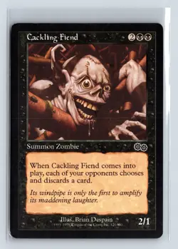 CACKLING FIEND - MTG Magic the Gathering Card - Urza's Saga - Common - Image 1