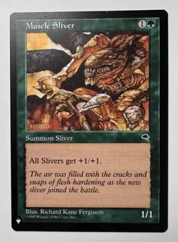 1x Muscle Sliver - Mystery Booster / The List - NM-Mint - MTG - Image 1