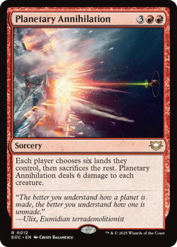 MTG Magic 1x Planetary Annihilation (M/NM) Commander Edge of Eternities - Image 1