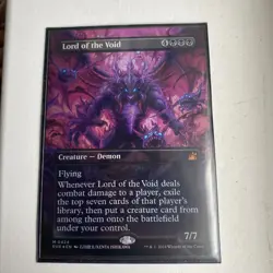 MTG English Lord of the Void (Anime Borderless) NM Foil Ravnica Remastered - Image 1