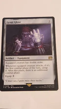 MTG NM Genji Glove Final Fantasy Regular Magic The Gathering R #0258 - Image 1