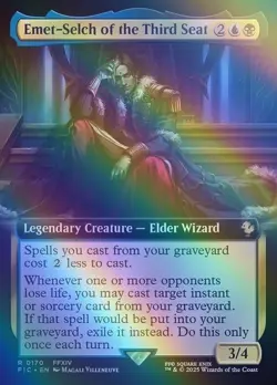MTG Gold English Emet-Selch Third Seat Extended Foil Final Fantasy 170 used - Image 1