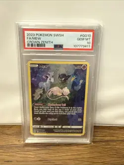 Pokemon TCG Crown Zenith Mew #GG10 Galarian Gallery Full Art PSA 10 GEM MINT - Image 1