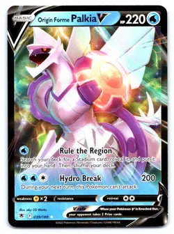 Origin Forme Palkia V Pokemon Holo Ultra Rare SWSH10: Astral Radiance 039/189 - Image 1