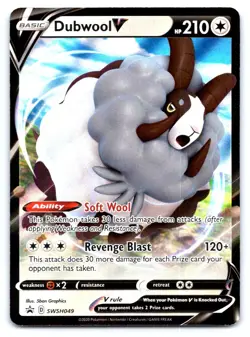 Dubwool V Pokemon Holo Promo SWSH: Sword & Shield Promo Cards SWSH049 - Image 1