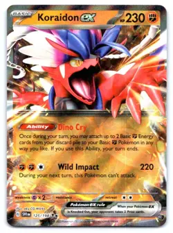 Koraidon ex Pokemon Holo Double Rare SV01: Scarlet & Violet Base Set 125/198 - Image 1