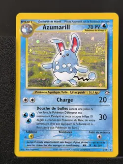 Carte Pokemon Azumarill 2/111 Holo Unlimited Ed 2 Neo Genesis Wizards FR 2 - Image 2