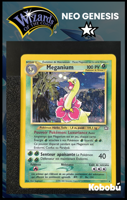 Carte Pokemon Meganium 11/111 Holo Unlimited Ed 2 Neo Genesis Wizards FR - Image 1