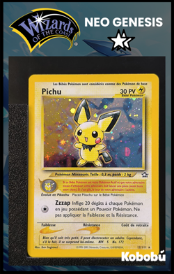 Carte Pokemon Pichu 12/111 Holo Unlimited Ed 2 Neo Genesis Wizards FR - Image 1