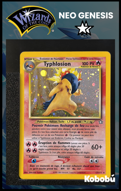 Carte Pokemon Typhlosion 17/111 Holo Unlimited Ed 2 Neo Genesis Wizards FR - Image 1