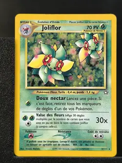 Carte Pokemon Joliflor 3/111 Holo Unlimited Ed 2 Neo Genesis Wizards FR - Image 2
