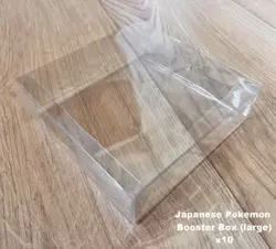 10x Pokemon Japanese Booster Box Protector Display Case Regular & Half Box Size - Image 3