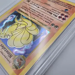PSA 8 Ninetales Holo 12/102 Shadowless Base Set 1999 Pokemon Card - Image 3