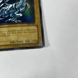 Blue-Eyes White Dragon - SDK-001 - Ultra Rare - Yugioh - Damaged - Image 2