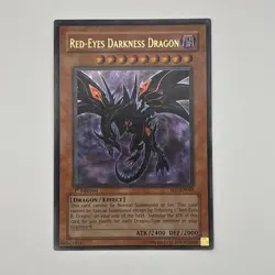 Yugioh Red-Eyes Darkness Dragon SD1-EN001 Ultra Rare 1st Edition - Image 1
