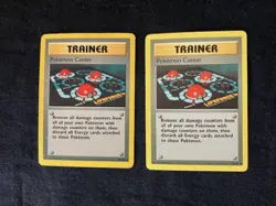 Trainer Pokemon Center Pokemon Base Set TCG Card 85/102 - Lot of 2 - Image 1