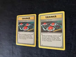 Trainer Pokemon Center Pokemon Base Set TCG Card 85/102 - Lot of 2 - Image 3