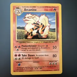 Pokemon Card Arcanine - 23/102 - Base Set - Unlimited - Vintage - MP - Image 1