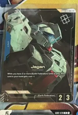 Jegan Alternate Art Winner Foil - GD01-016 C NM - Gundam TCG Card Game - Image 1