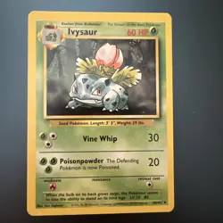 Ivysaur - 30/102 - Base Set - Unlimited - Vintage - Pokemon Card LP - Image 1