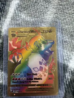 Charizard VMAX Rainbow Gold Metal Card Collectible.. Great Gift/Display..NM+ - Image 1