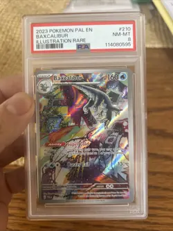 2023 Pokemon Illustration Rare Baxcalibur Card #210 PSA 8 NM-MT - Image 1
