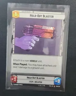 Hold-Out Blaster 256/257 Star Wars Unlimited TCG Card TWI Near Mint NM - Image 1