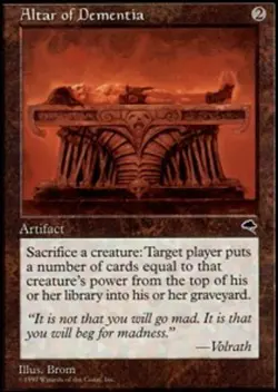 1x Altar of Dementia Heavy Play, English Tempest MTG Magic - Image 1