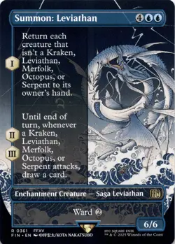 Summon: Leviathan (Borderless) Final Fantasy - Magic MTG NM - Image 1