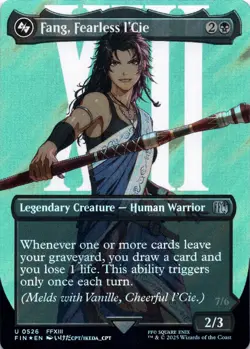 Fang, Fearless l'Cie (Borderless) (Surge Foil) Final Fantasy - Magic MTG NM - Image 1