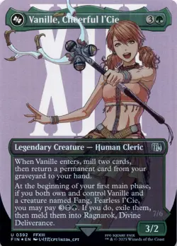 Vanille, Cheerful l'Cie (Borderless Foil) Final Fantasy - Magic MTG NM - Image 1