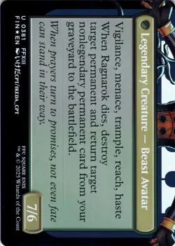 Fang, Fearless l'Cie (Borderless Foil) Final Fantasy - Magic MTG NM - Image 2