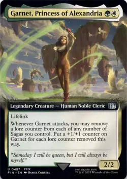 Garnet, Princess of Alexandria (Extended Art) Final Fantasy - Magic MTG NM - Image 1
