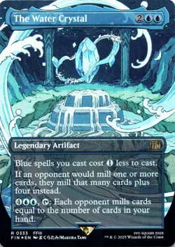 The Water Crystal (Borderless Foil) Final Fantasy - Magic MTG NM - Image 1