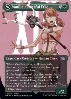 Vanille, Cheerful l'Cie (Borderless) Final Fantasy - Magic MTG NM - Image 1