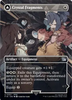 Crystal Fragments (Borderless) Final Fantasy - Magic MTG NM - Image 1