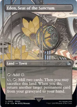 Eden, Seat of the Sanctum (Borderless) Final Fantasy - Magic MTG NM - Image 1