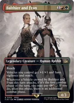 Balthier and Fran (Borderless) (0319) Final Fantasy - Magic MTG NM - Image 1