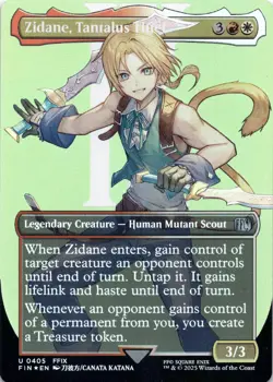 Zidane, Tantalus Thief (Borderless Foil) Final Fantasy - Magic MTG NM - Image 1