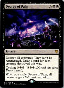 Decree of Pain - 111 - Commander 2017 - Magic MTG - LP - Image 1