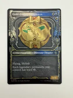 Gold-Forged Thopteryx Foil Showcase MTG Magic the Gathering Card NM Mint MAT - Image 1