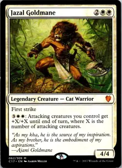 Jazal Goldmane - 62 - Commander 2017 - Magic MTG - LP - Image 1