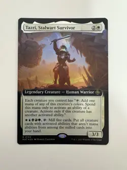 Tazri Stalwart Survivor Foil Borderless MTG Magic the Gathering Card NM Mint MAT - Image 1