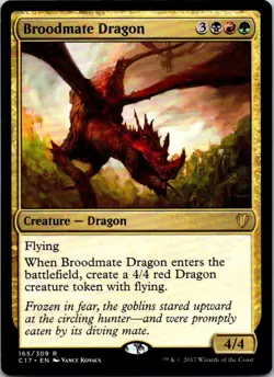 Broodmate Dragon - 165 - Commander 2017 - Magic MTG - LP - Image 1