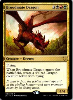 Broodmate Dragon - 165 - Commander 2017 - Magic MTG - LP - Image 1