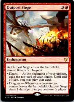 Outpost Siege - 139 - Commander 2017 - Magic MTG - LP - Image 1